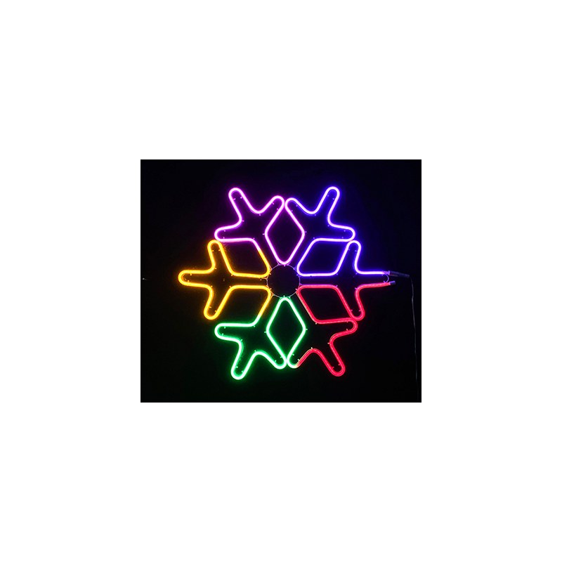multi neon light snow