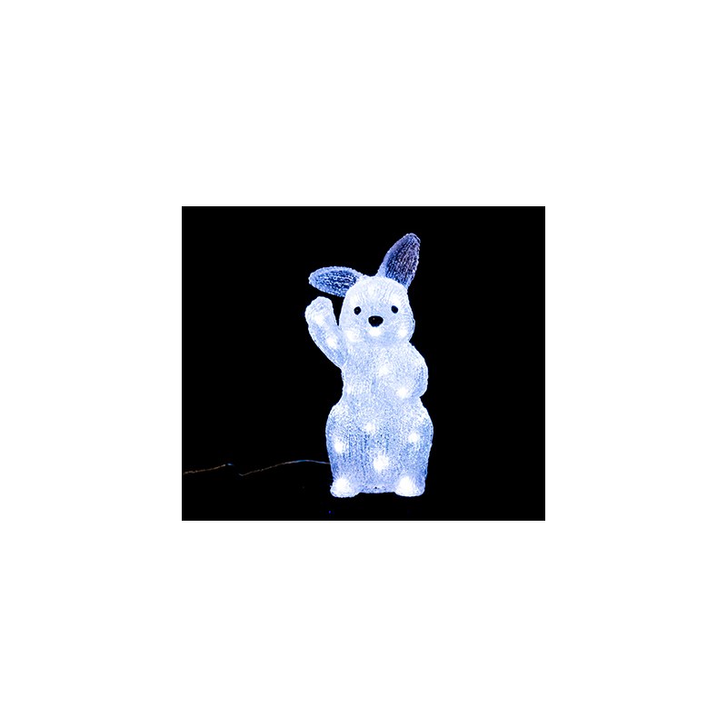 3D acrylic rabbit 30LED size 15.5x17x34cm – YZ-90117