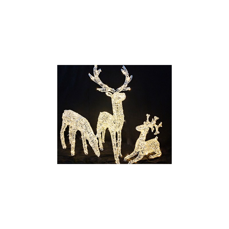 3D acrylic deer family or single