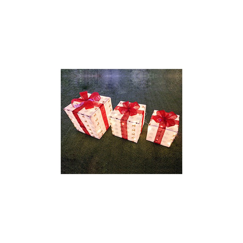 LED gift box set warmwhtie 20cm 25cm 30cm
