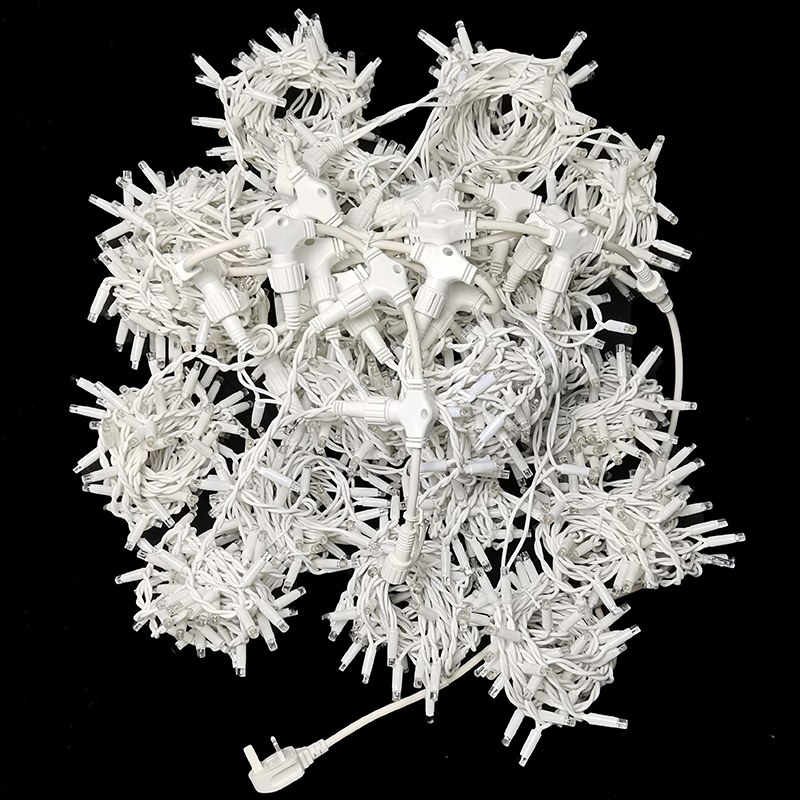 white rubber cable LED curtain light – YZ-90139