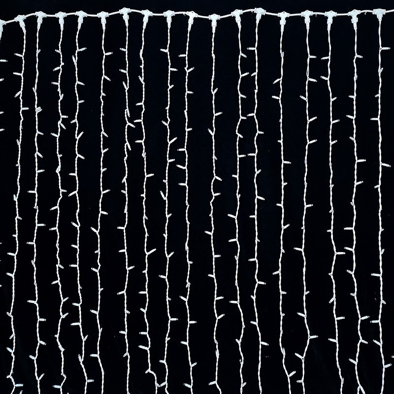 white rubber cable LED curtain light – YZ-90139