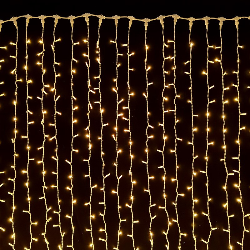 white rubber cable LED curtain light – YZ-90139