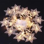 HOT christmas LED Indoor Outdoor Snowflake Decoration 2AA Battery String Fairy Lights  – YZ-30076
