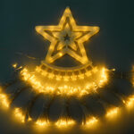 8 functions Christmas Tree curtain String Lights