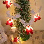 B Christmas string lights-plush Santa Claus – YZ-80056