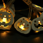 Battery wooden Pumpkin Shaped LED String Lights for Halloween – YZ-80071