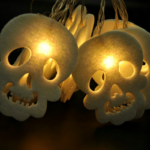 Battery Skull Shaped warm white LED String Light for Halloween Holiday- YZ-80075