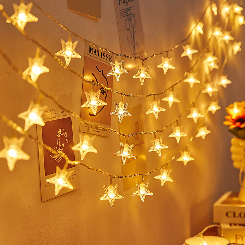 40LED curtian light with stars 1×1.2m warm