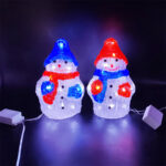 3D acrylic snowman 20LED size 18×17.5x23cm – YZ-90118