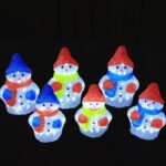 3D acrylic snowman 20LED size 18×17.5x23cm – YZ-90118