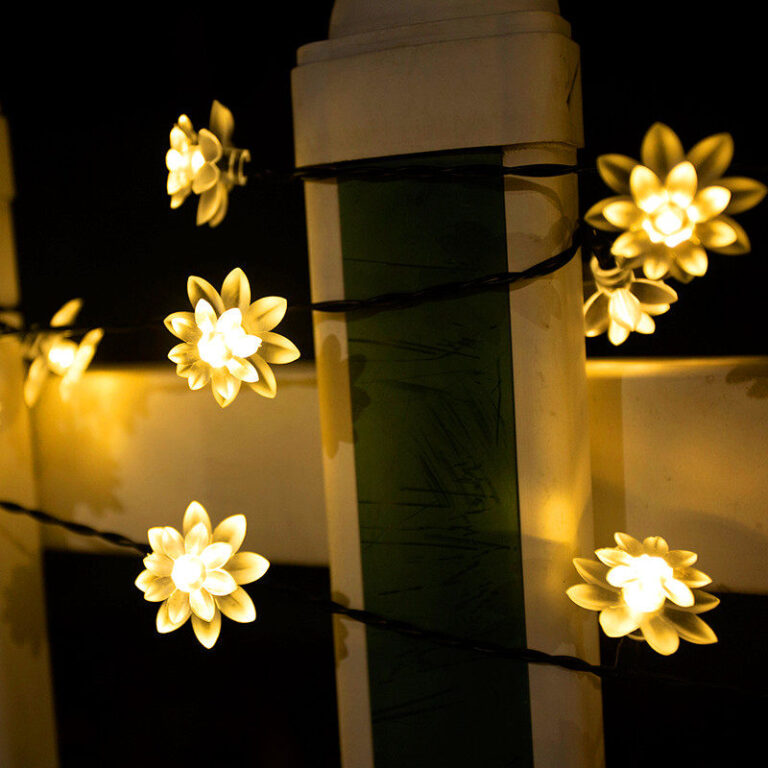 LED string light-Lotus flower-Solar – YZ-30022